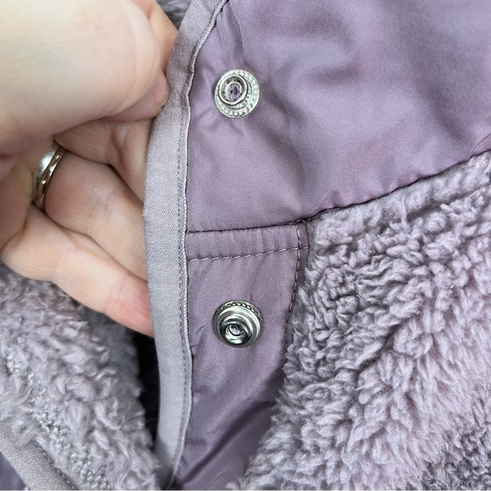 Aeropostale Purple Fuzzy Button Up Jacket Coat Sz XL NWT⚠️ - Picture 4 of 7